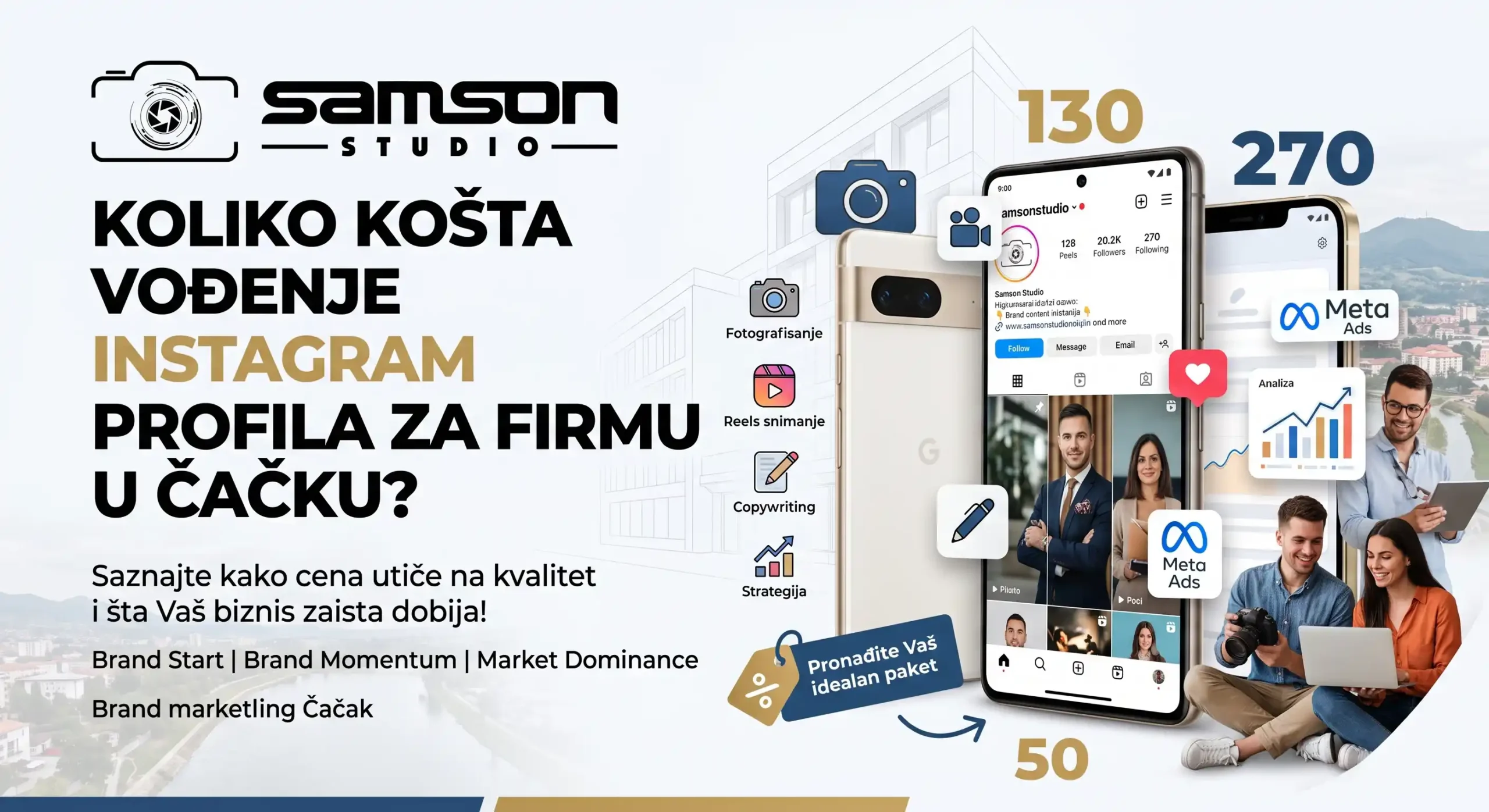 Koliko košta vođenje Instagram profila za firmu u Čačku?